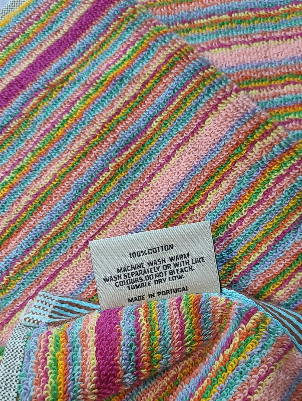 Rachel Zoe Rainbow Striped Bath Towels